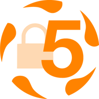 Hafren Security Rating Level 5 on white Hafren Security Rating Level 5 on white